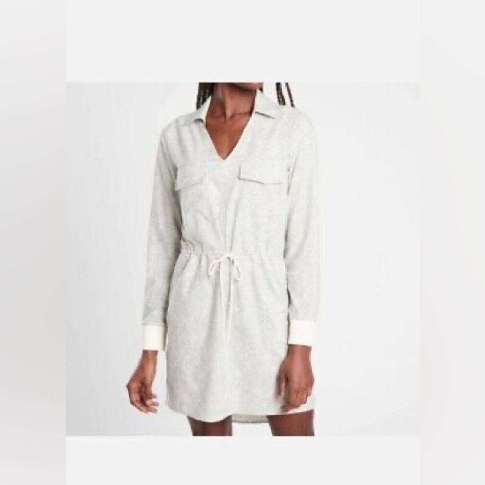 NWT‼️ Athleta Dress - Zuma Printed Shirtdress - long Sleeve